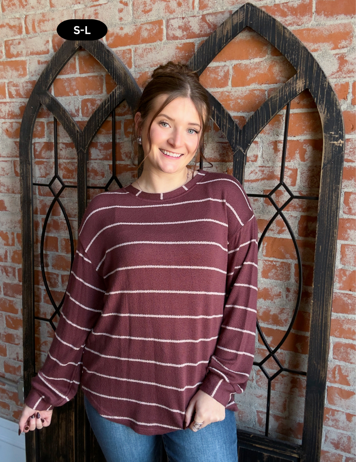 Can't Tell Me No Striped Long Sleeve