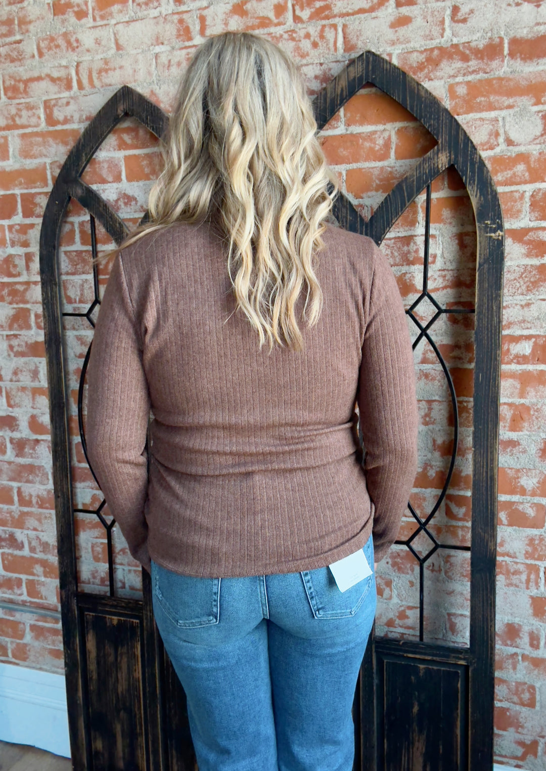 My Weakness Basic Long Sleeve-Brown