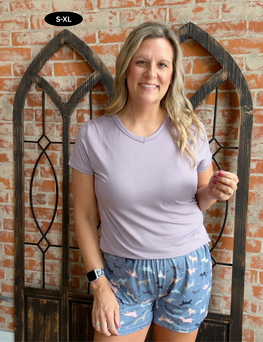 Sweet Dreams Lounge Tee-Lavender