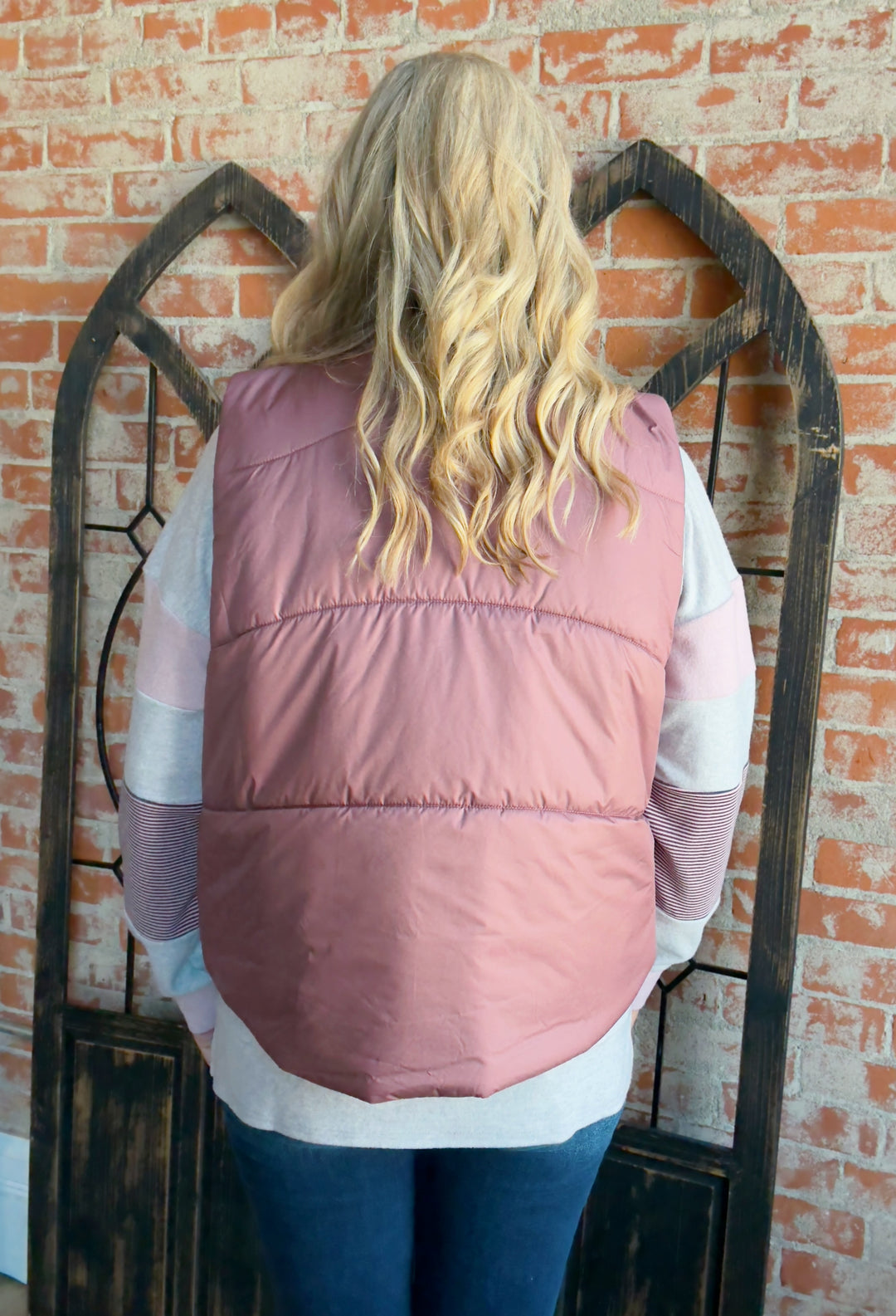 Live The Dream Vest- Mauve