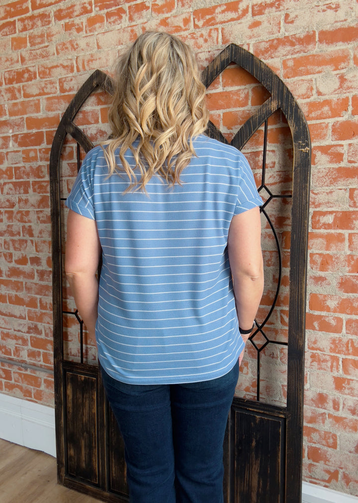 Take In The Moment Striped Tee-2 Colors