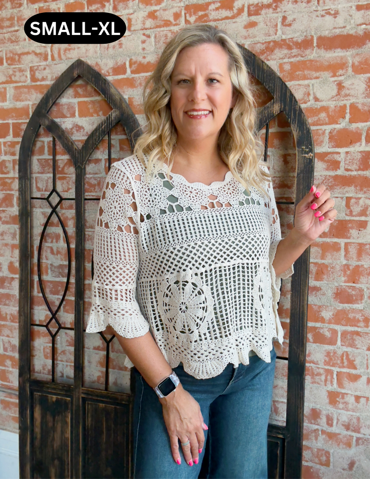 Rare Beauty Crochet Sweater