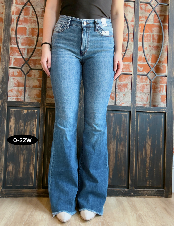 Judy Blue Got My Vote Frayed Hem Flare