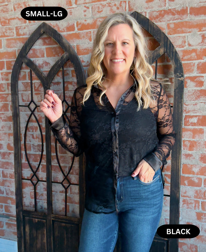 Romance Me Lace Blouse-2 Colors