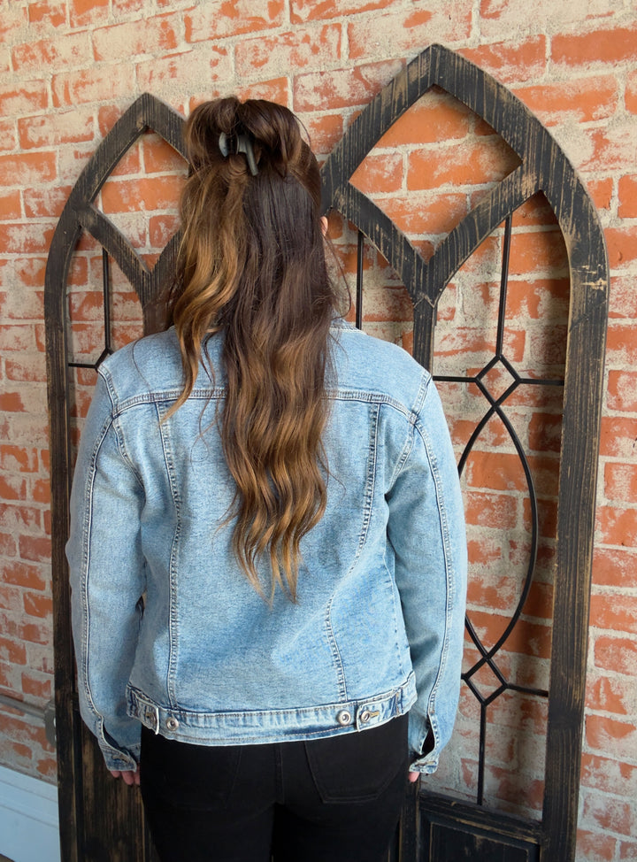 Through The Summer Denim Jacket-Light Wash