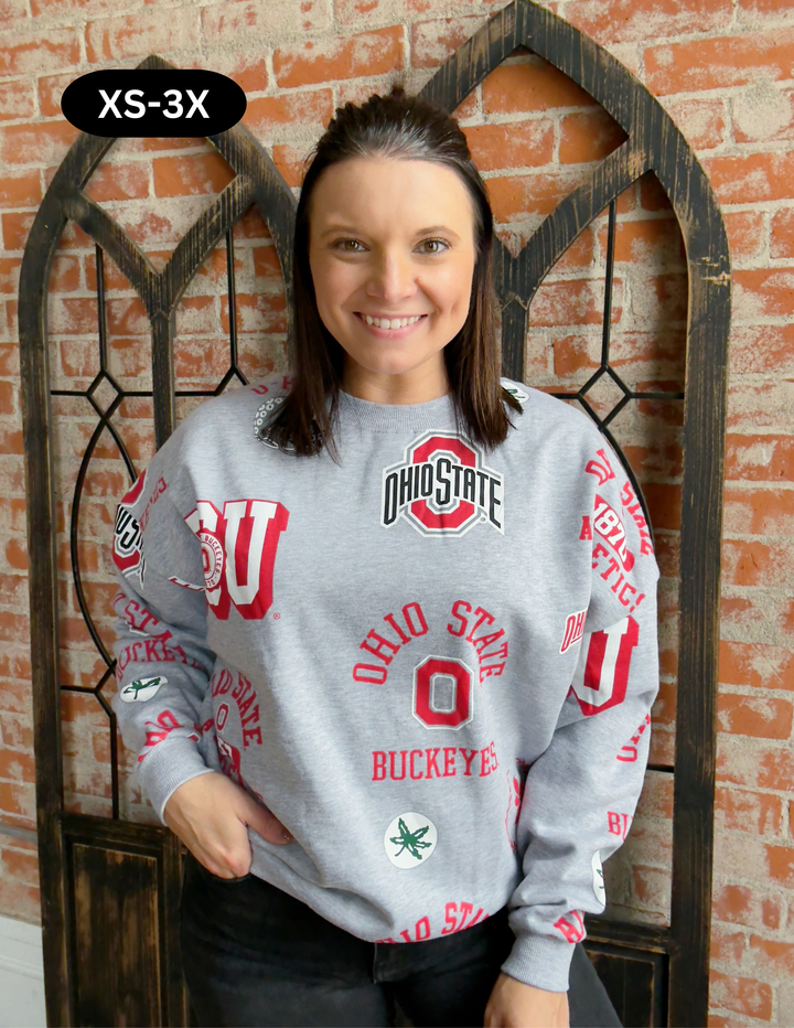 OSU Always On Repeat Logo Crewneck