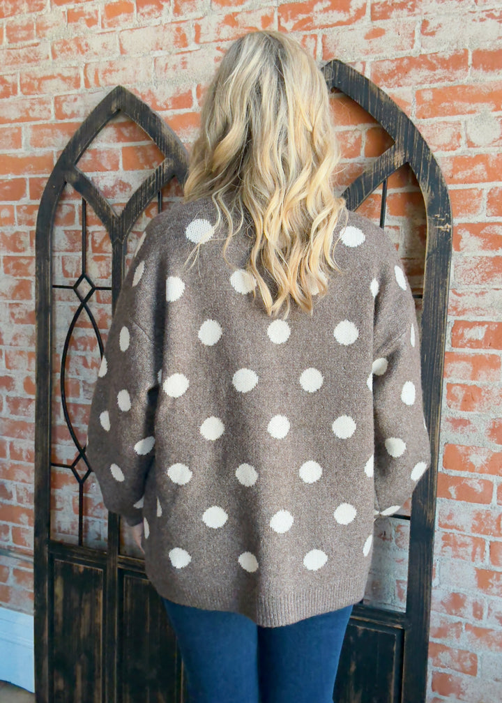 Spot On Sweater Cardigan