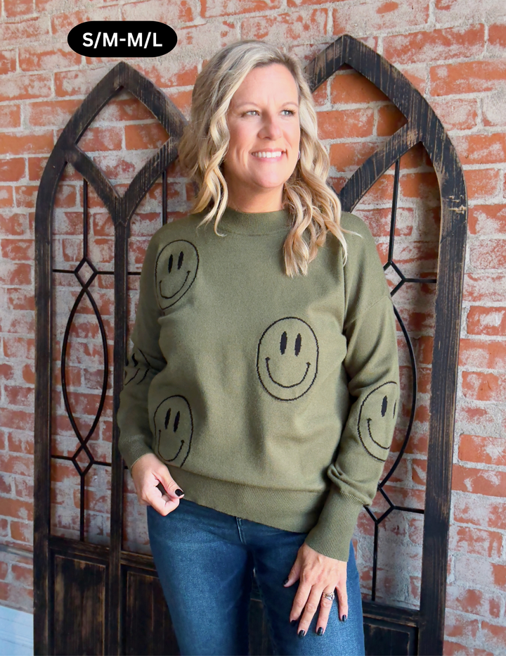 Just Be Happy Smile Sweater