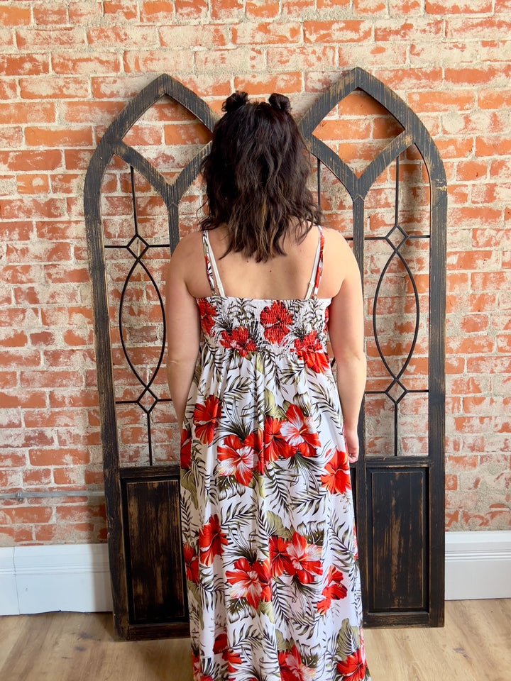 Vacation Adventures Floral Crochet Dress