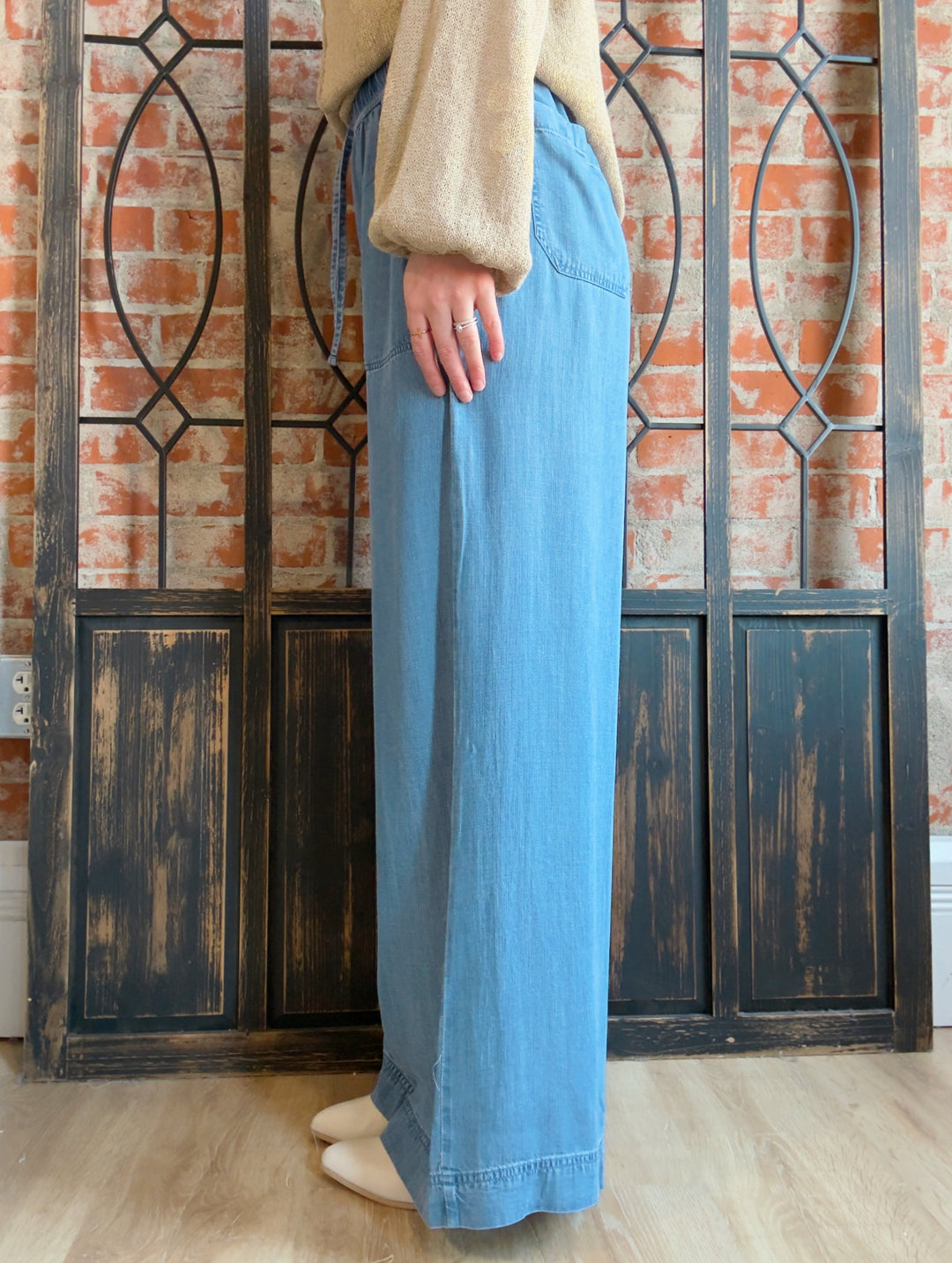 Take A Bargain Denim Tencel Pant