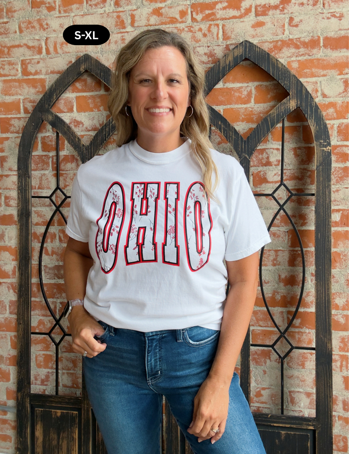 Floral OHIO Graphic Tee