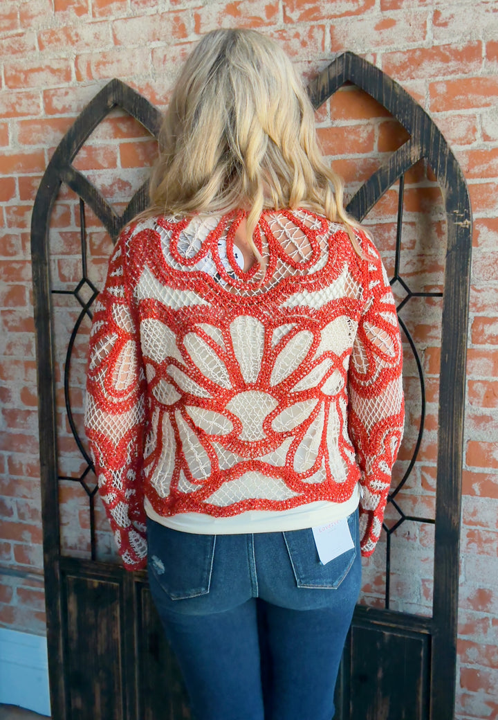 Stop & Stare Crochet Sweater