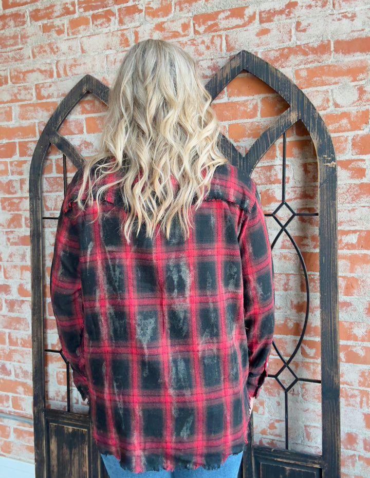Steal Your Heart Washed Flannel