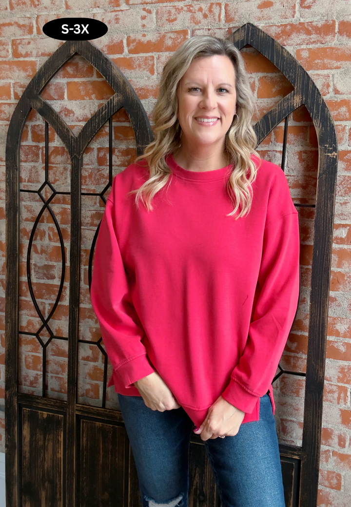 You've Got This Luxe Pullover-Winter Berry