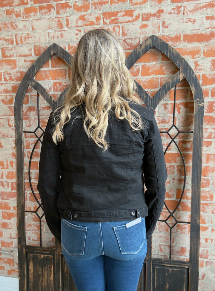 Know What You Know Denim Jacket-Black
