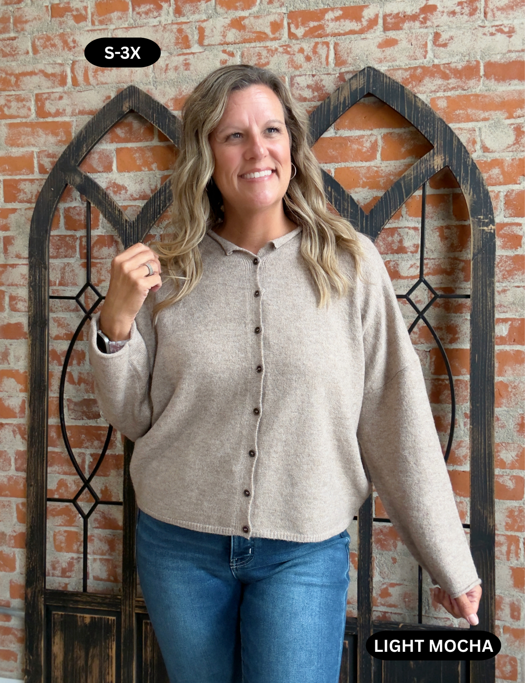 Always A Possibility Button Cardigan-3 Colors
