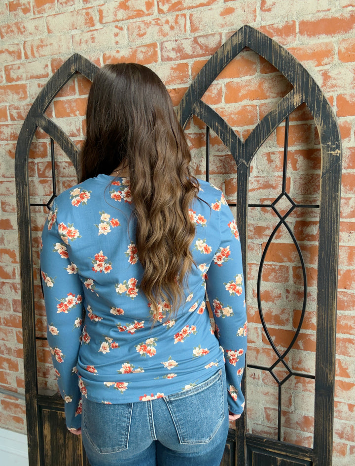 Fiery Floral Long Sleeve