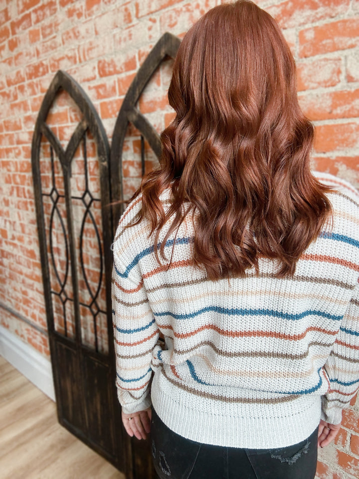 Always On My Mind Striped Sweater- 2 Colors