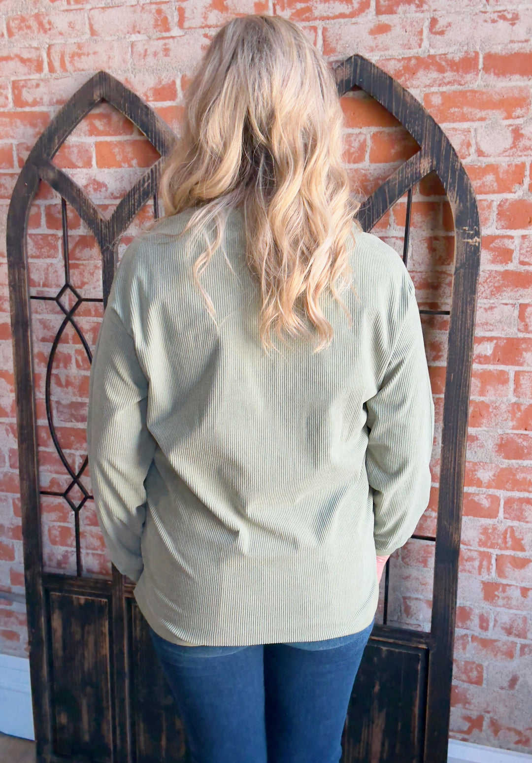 Poppin' Candy Canes Ribbed Crewneck