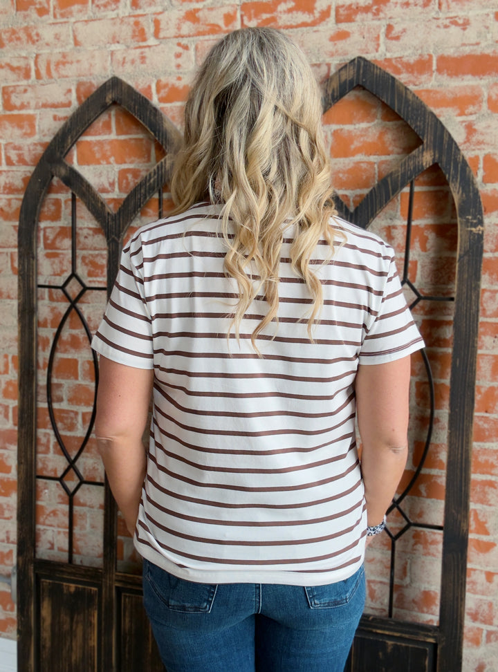 Keeping It Together Striped Tee-3 Colors