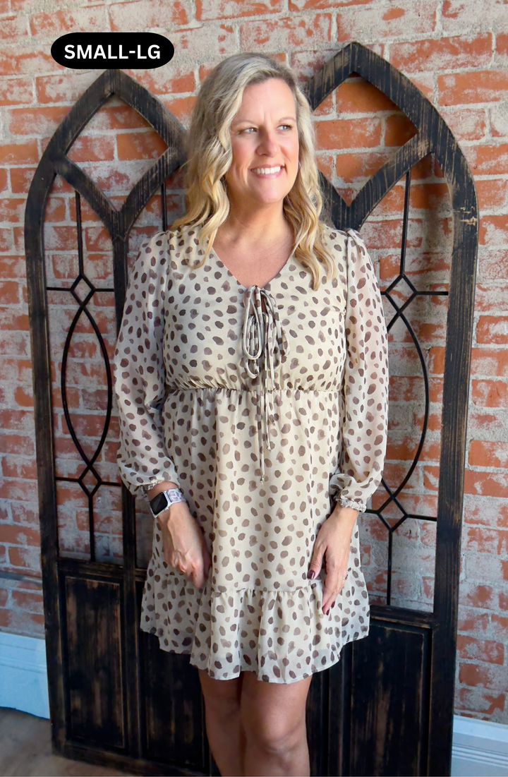 Holiday Buzz Polka Dot Dress