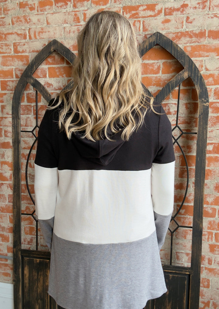 OSU The Last Call Color Block Hooded Cardigan