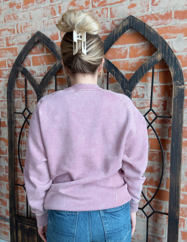 Let's Throw It Back Washed Crewneck-2 Colors