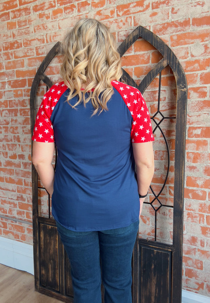 Pursuit Of Happiness Star Sleeve Tee