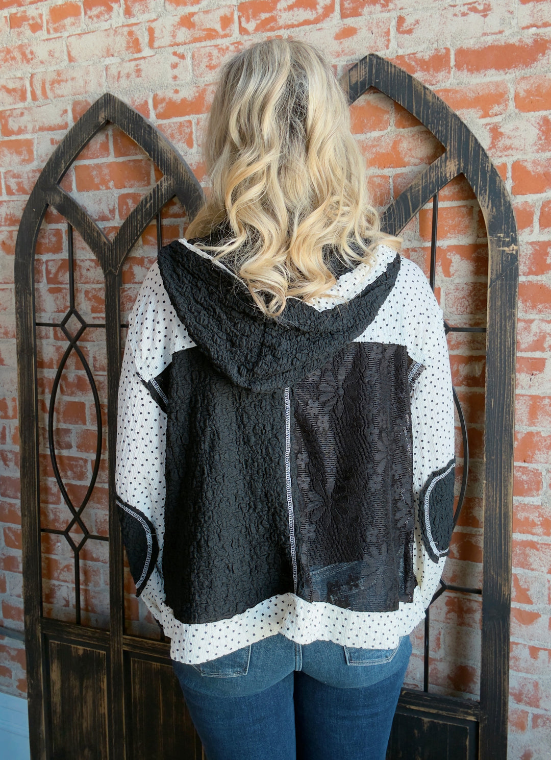 Good Vibes Crochet Jacket-Black