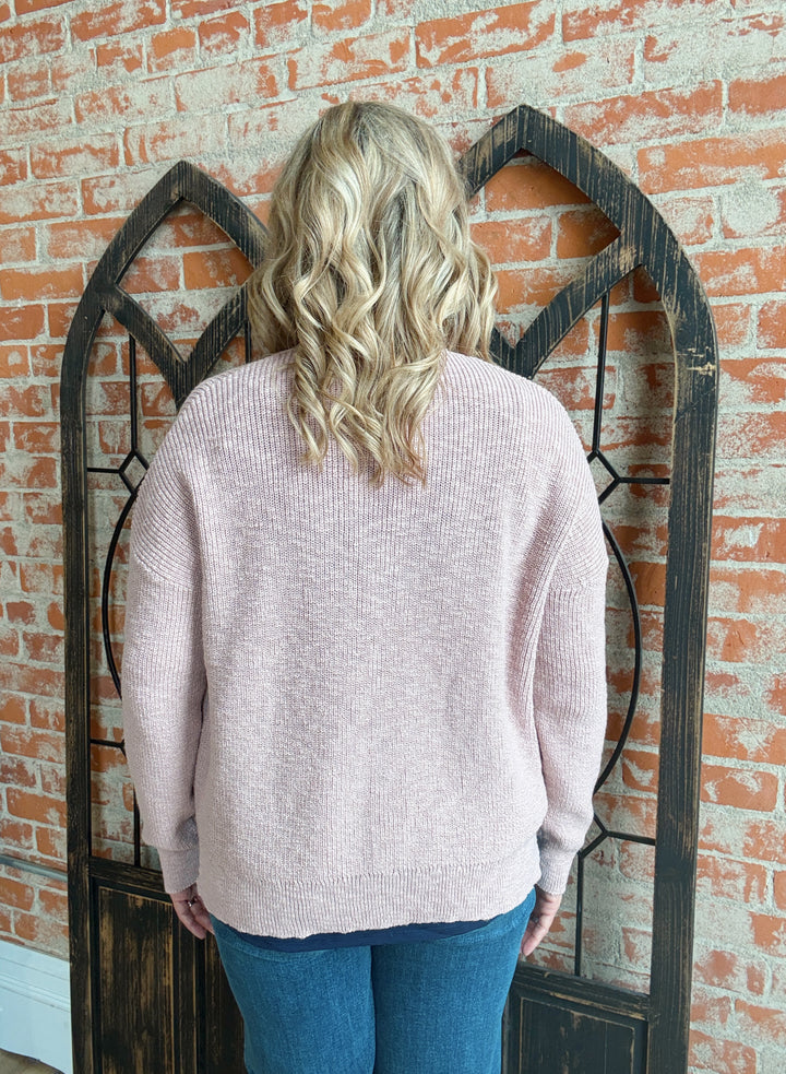 Life Is Sweet Mauve Cropped Cardigan