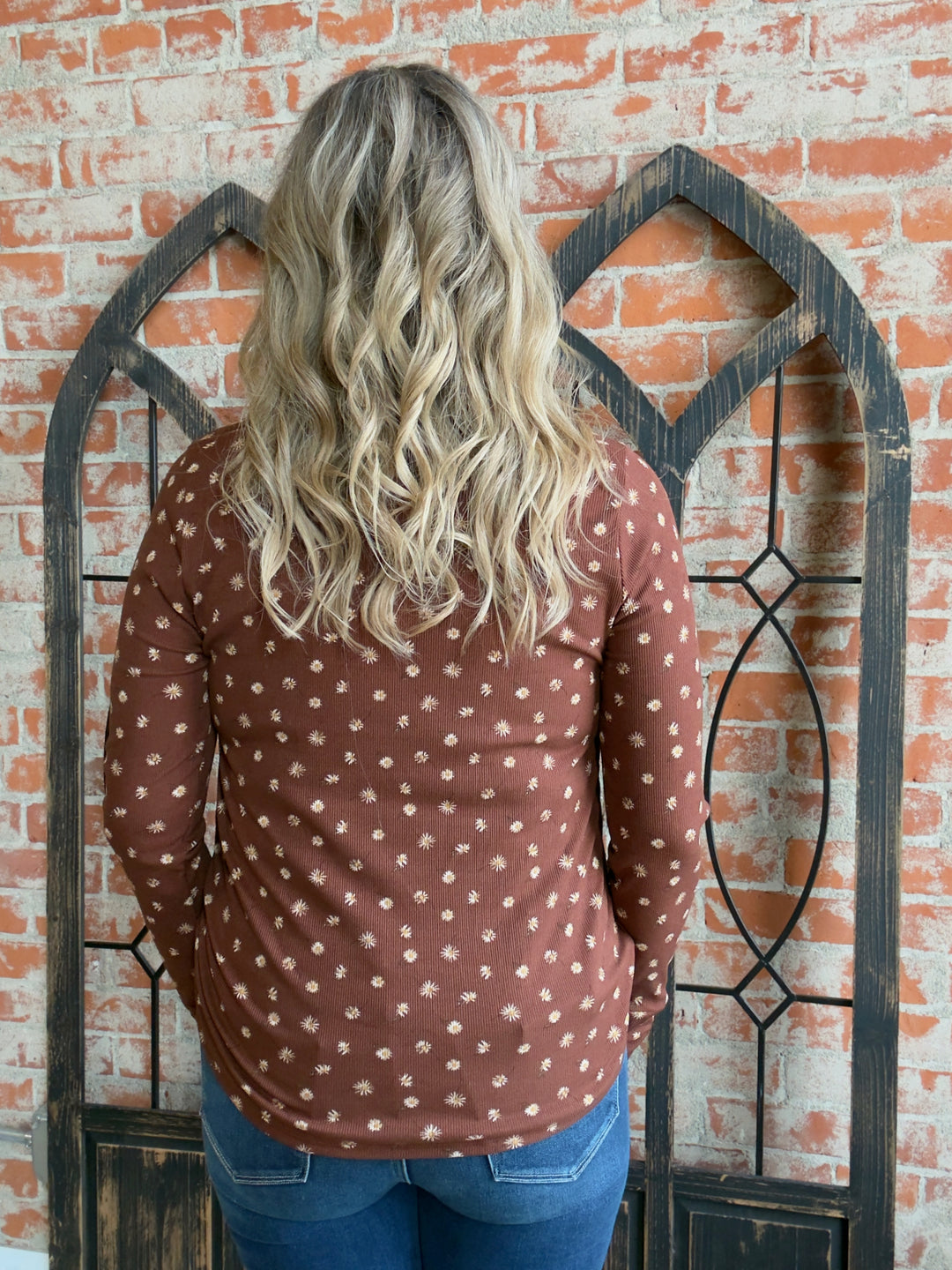 My Pick Floral Henley