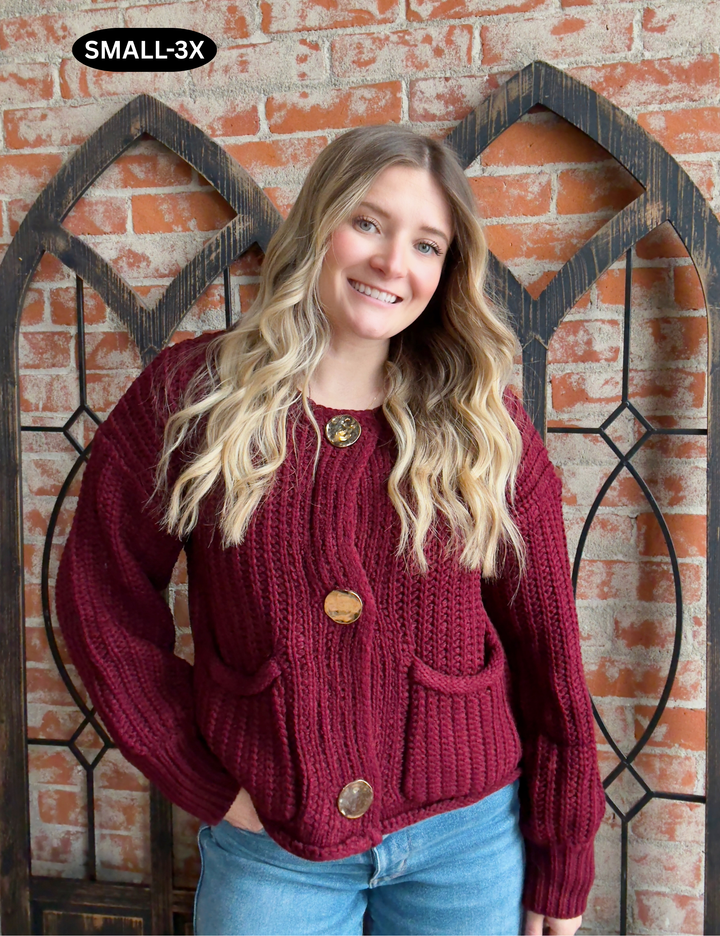 Good As Gold Sweater Cardigan