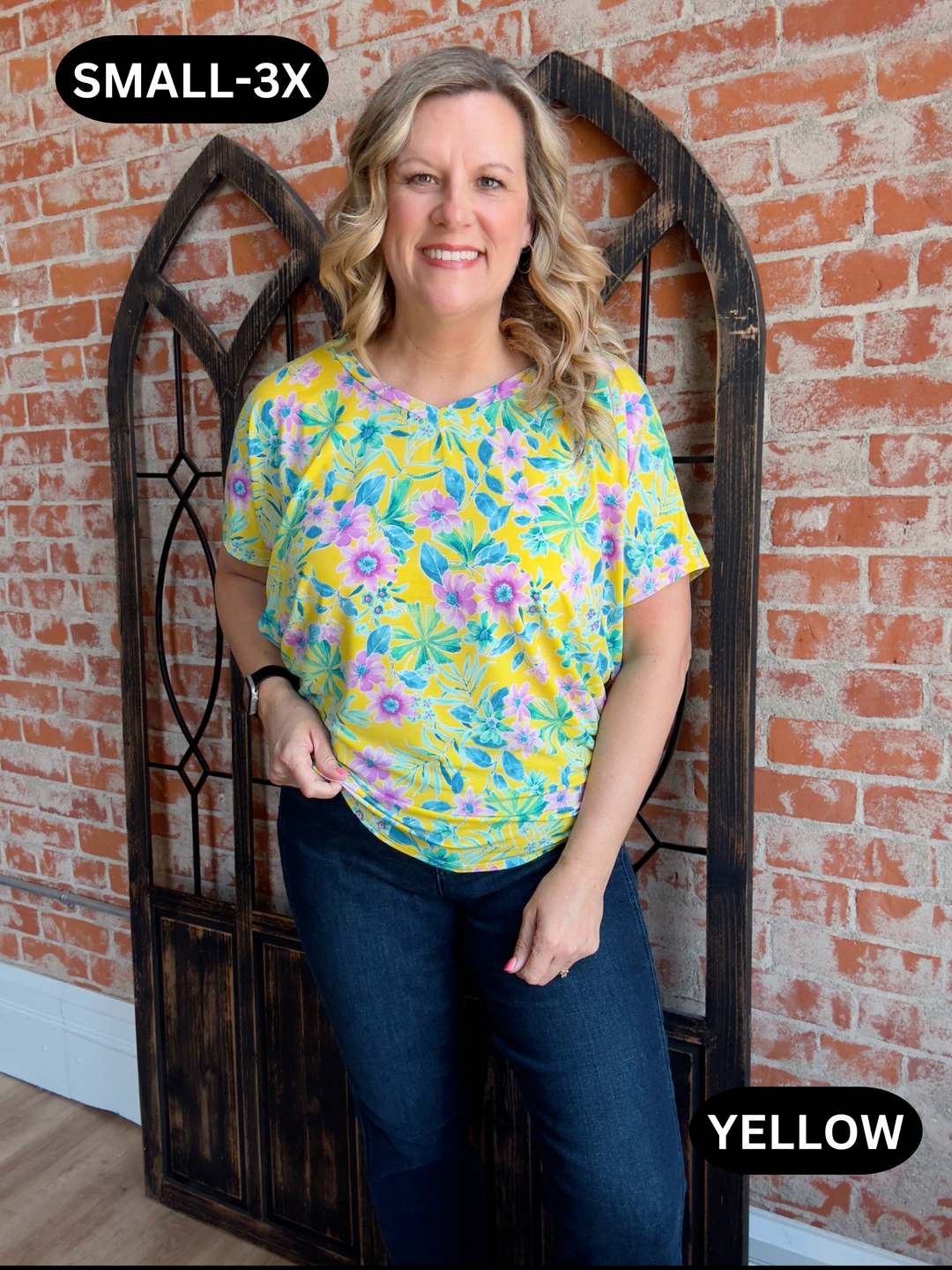 Refreshing Floral Sadie Tee-2 Colors