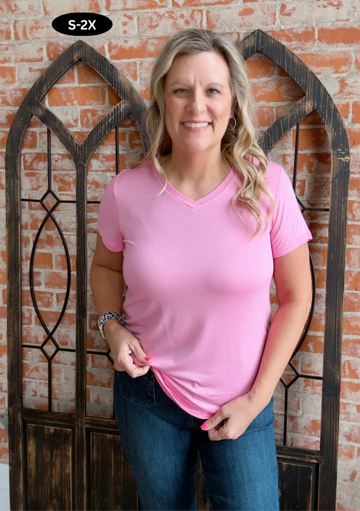 Soft Reflection Tee-Pink