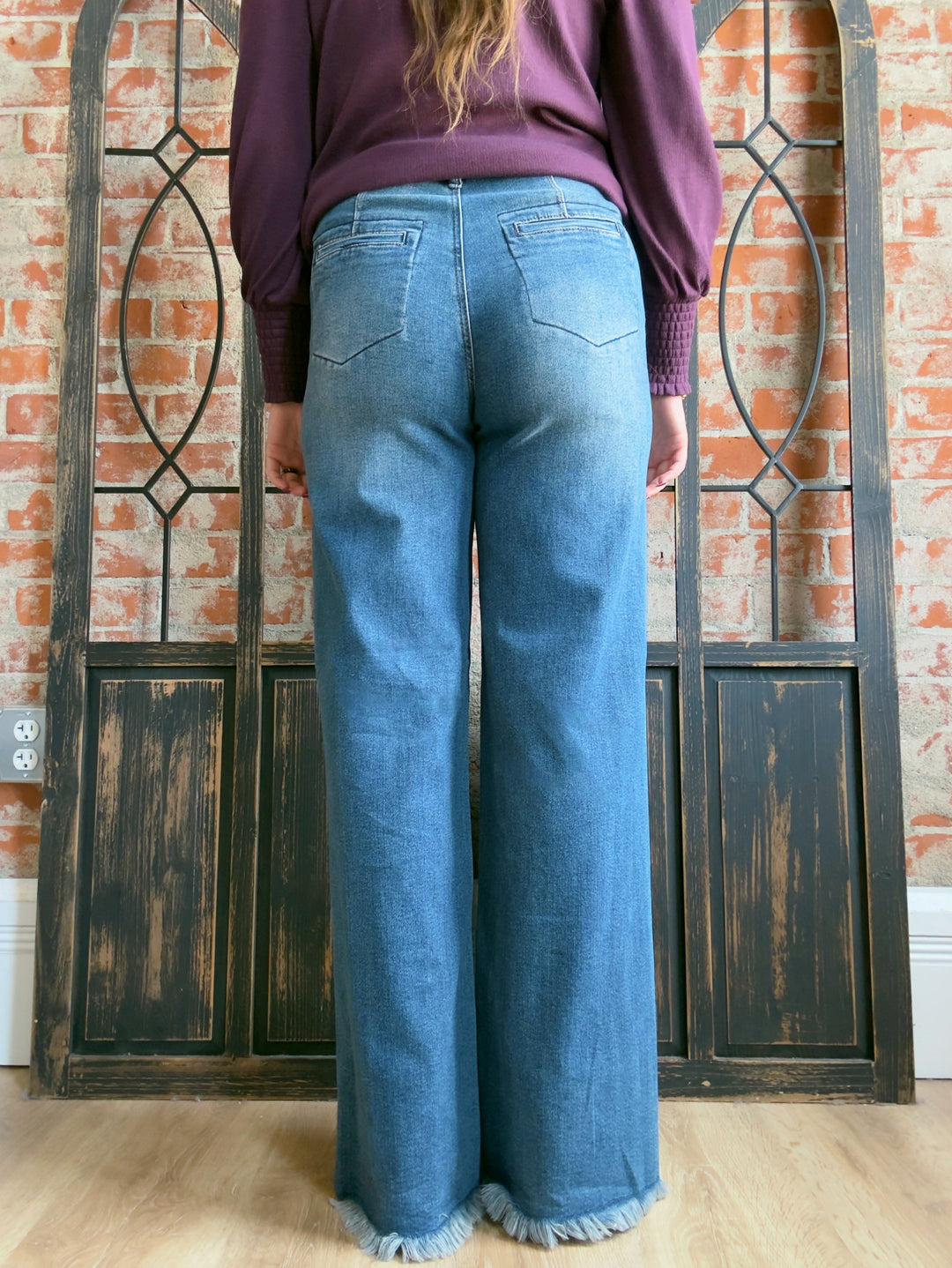 Judy Blue Push My Buttons Wide Leg