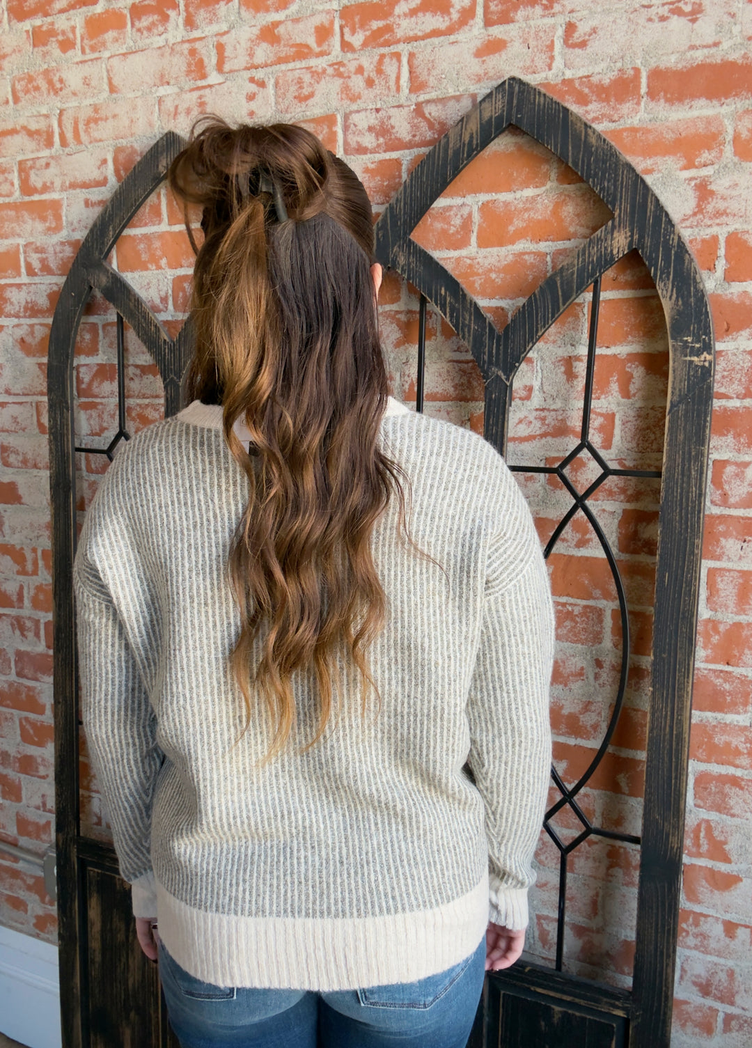 Count Your Blessings Striped Sweater
