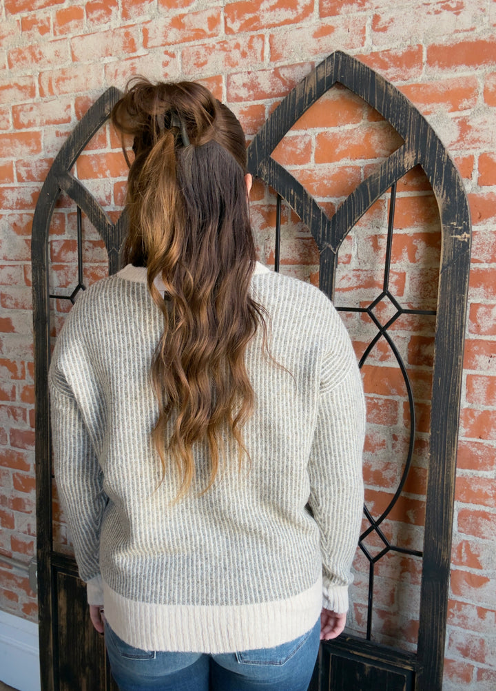 Count Your Blessings Striped Sweater