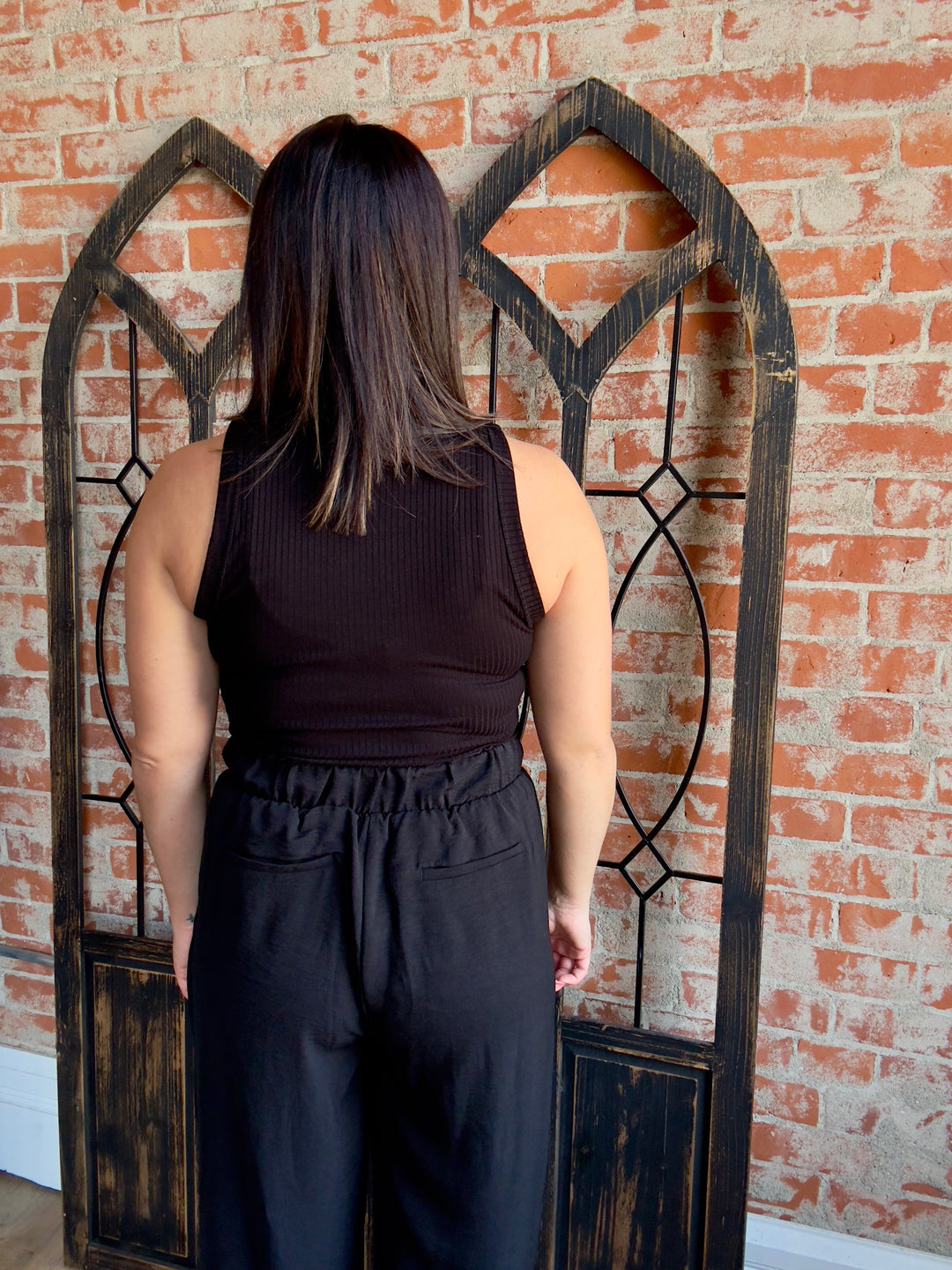 Let's Party Black Bodycon Tank