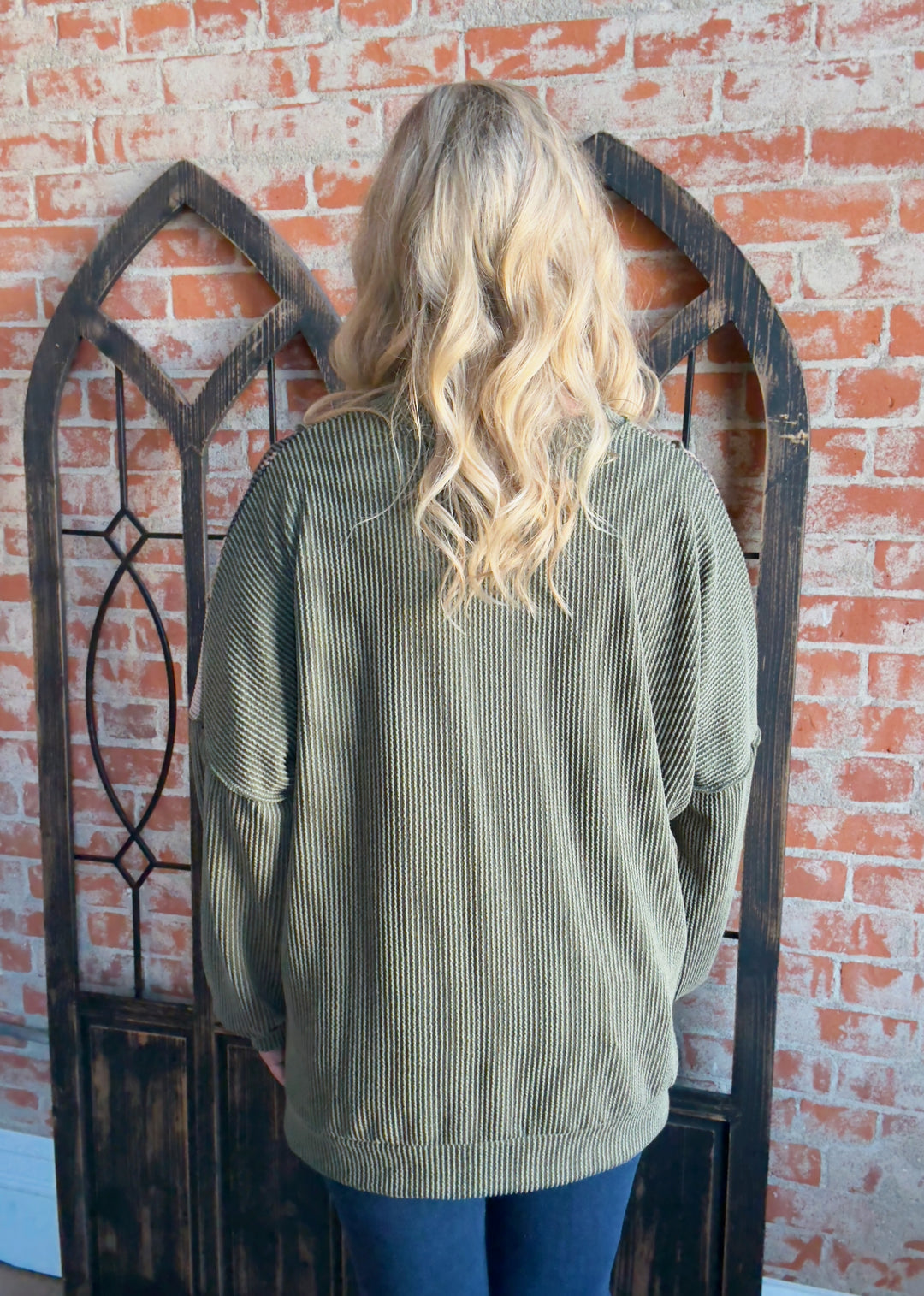 Blow Me A Kiss Floral Color Block-Olive