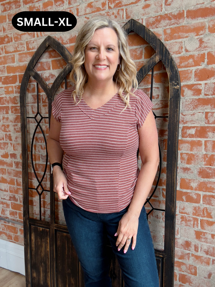 Never Ordinary Striped Tee