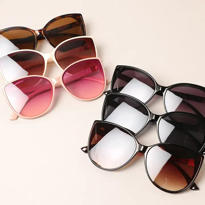 Cat Eye Shimmer Sunglasses