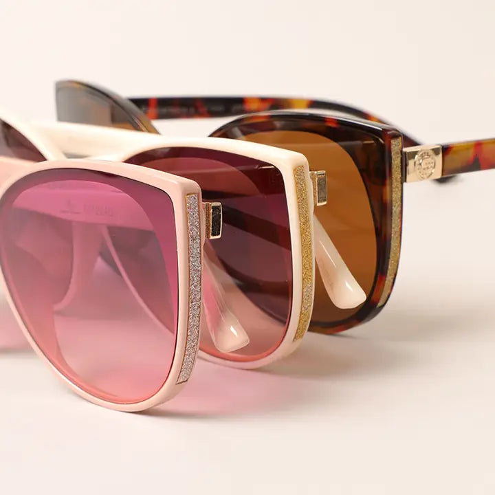 Cat Eye Shimmer Sunglasses
