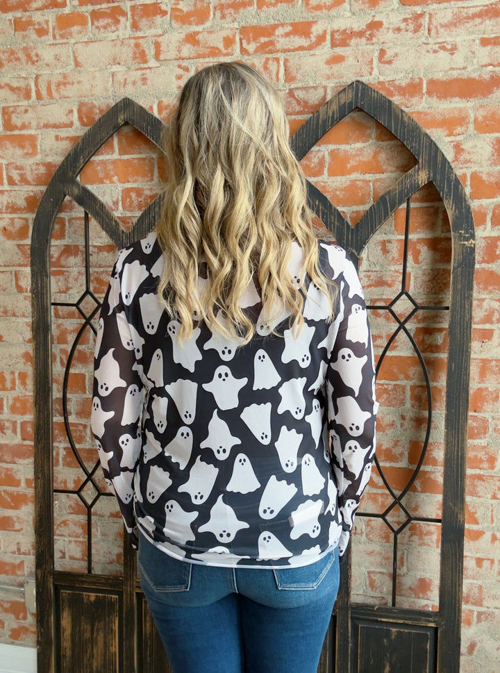 Spooky Little Thing Ghost Mesh Sleeve