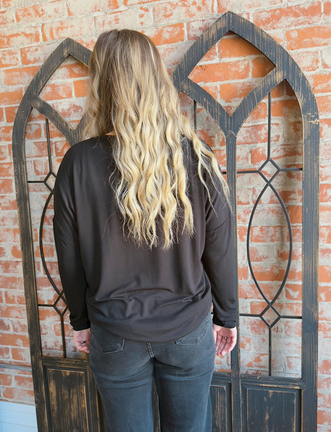 Always A Favorite Long Sleeve-Black