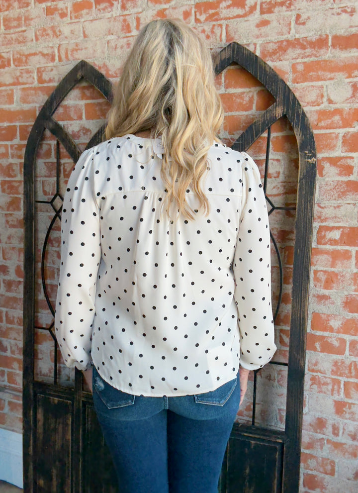 Sweet & Spicy Polka Dot Blouse
