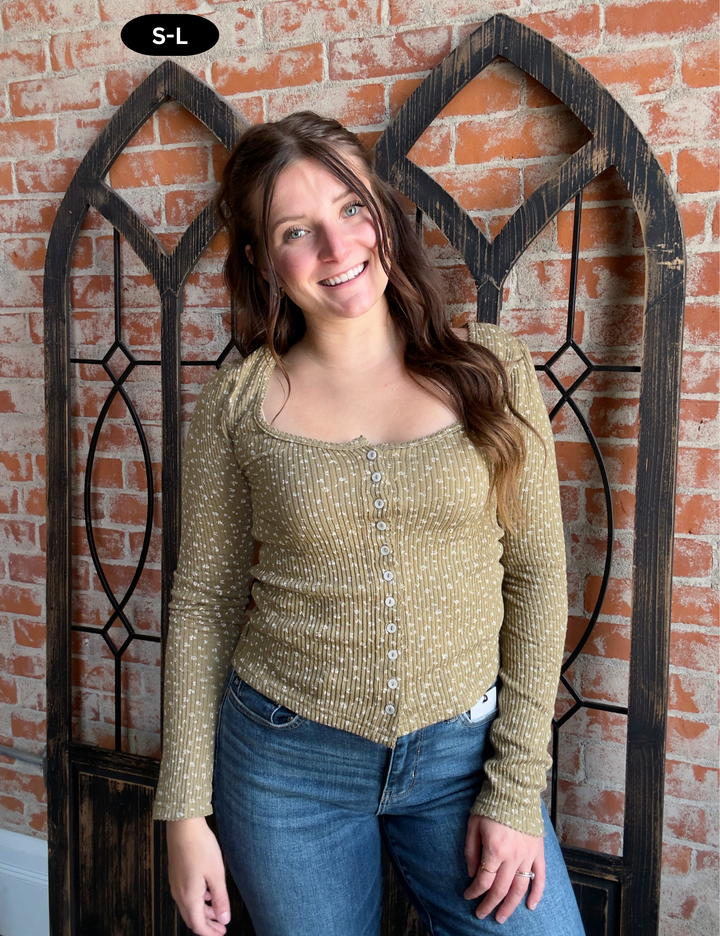 Never Fall Short Ditsy Floral Long Sleeve