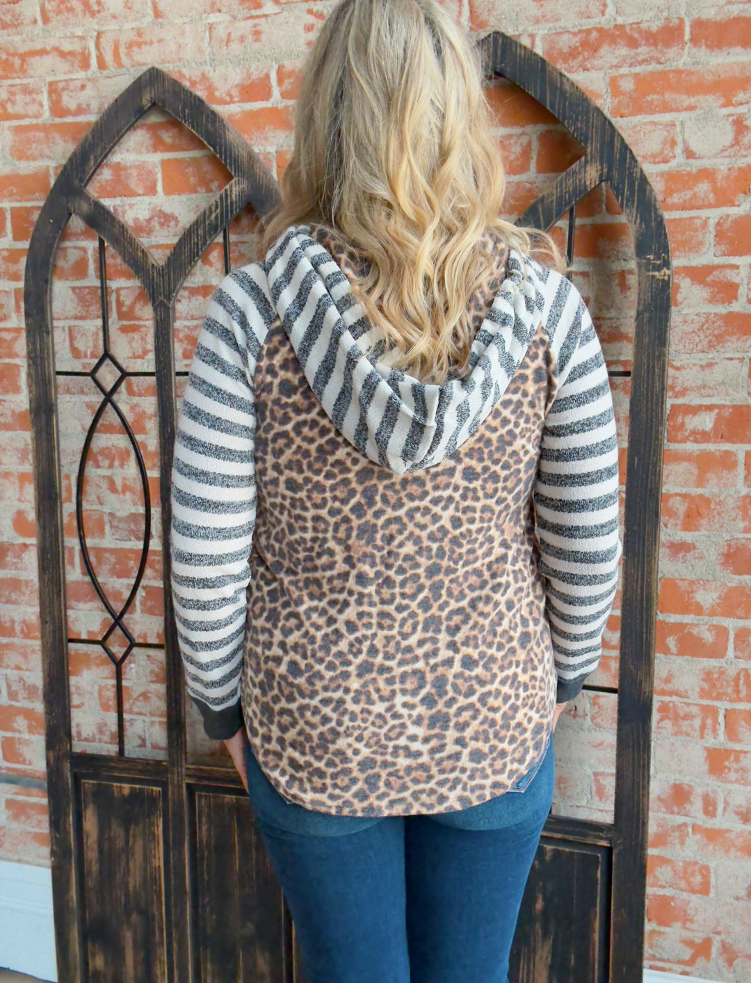 Give Me A Roar Color Block Hoodie