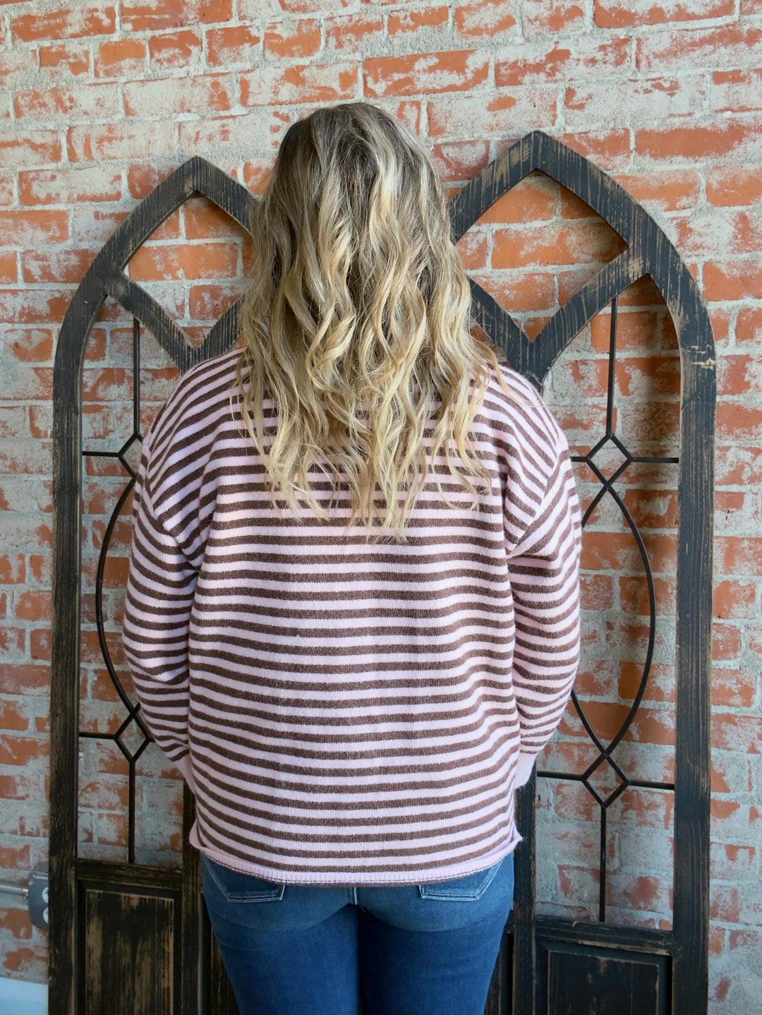 Pretty Girl Moment Striped Sweater Cardigan