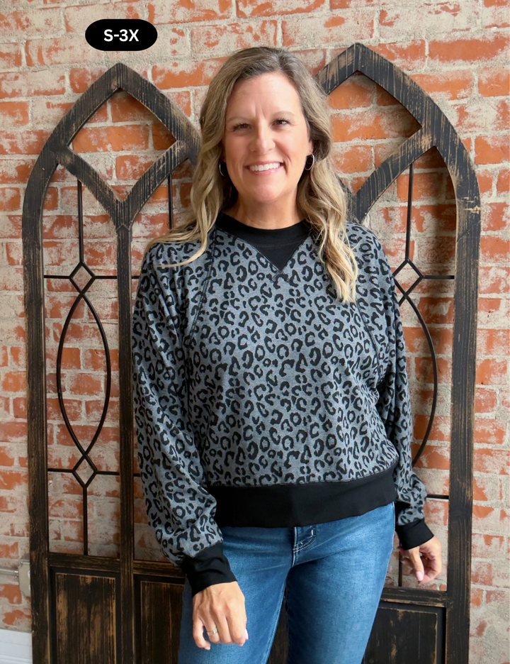 Fierce Haunting Leopard Crewneck