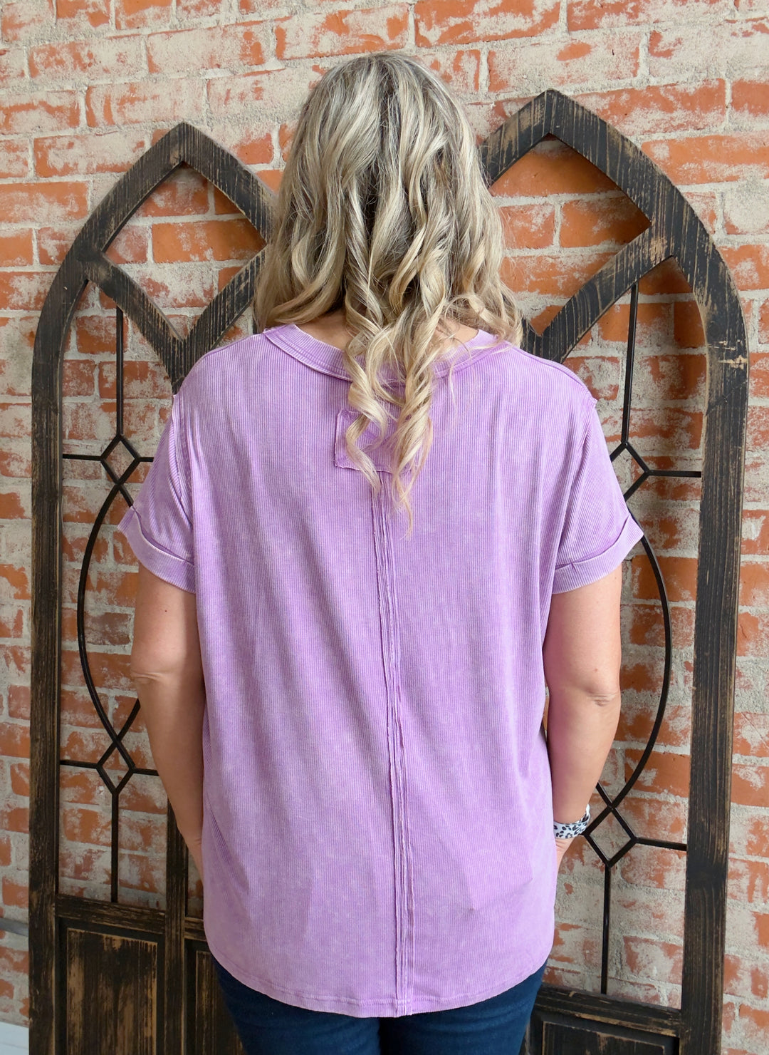 Softer Than Silk Tee-Violet